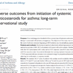 Adverse outcomes from initiation of systemic corticosteroids for asthma: long-term observational study